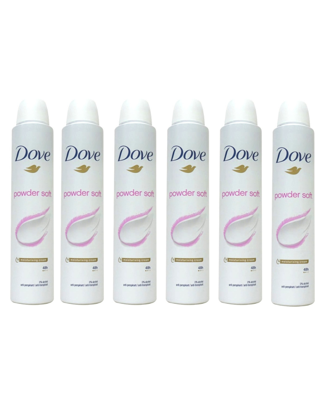 Confezione da 6 pezzi Dove Deodorante Spray Powder Soft 200 ml