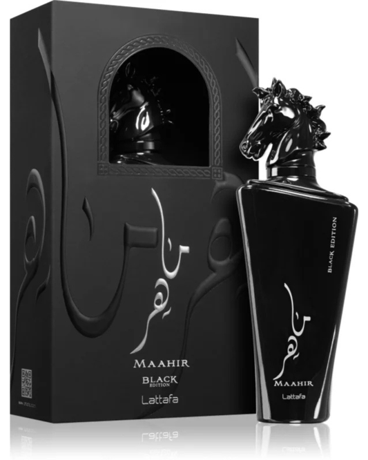 Lattafa Maahir Black Edition Eau de Parfum Unisex 100ml - Arte Del Makeup