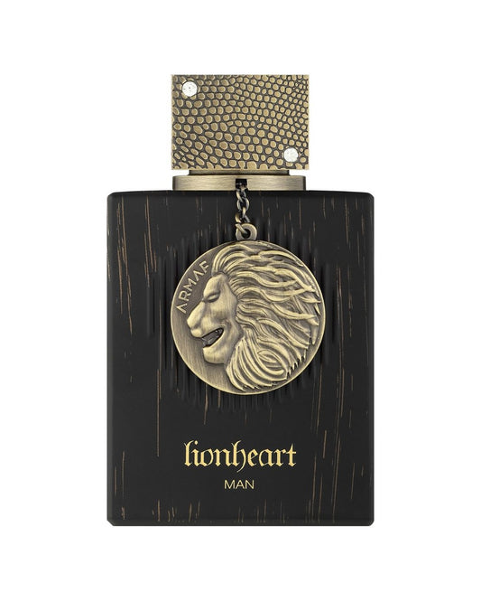 Flacone Armaf Club de Nuit Lionheart Man 100 ml nero con medaglione Armaf a testa di leone