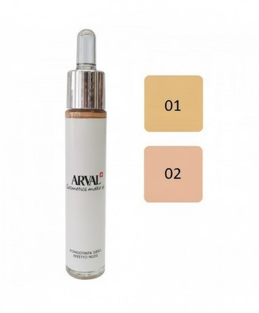 ARVAL Fondotinta Siero Effetto Nude: Leggerezza e Luminosità Naturale - Tonalità 1 & 2