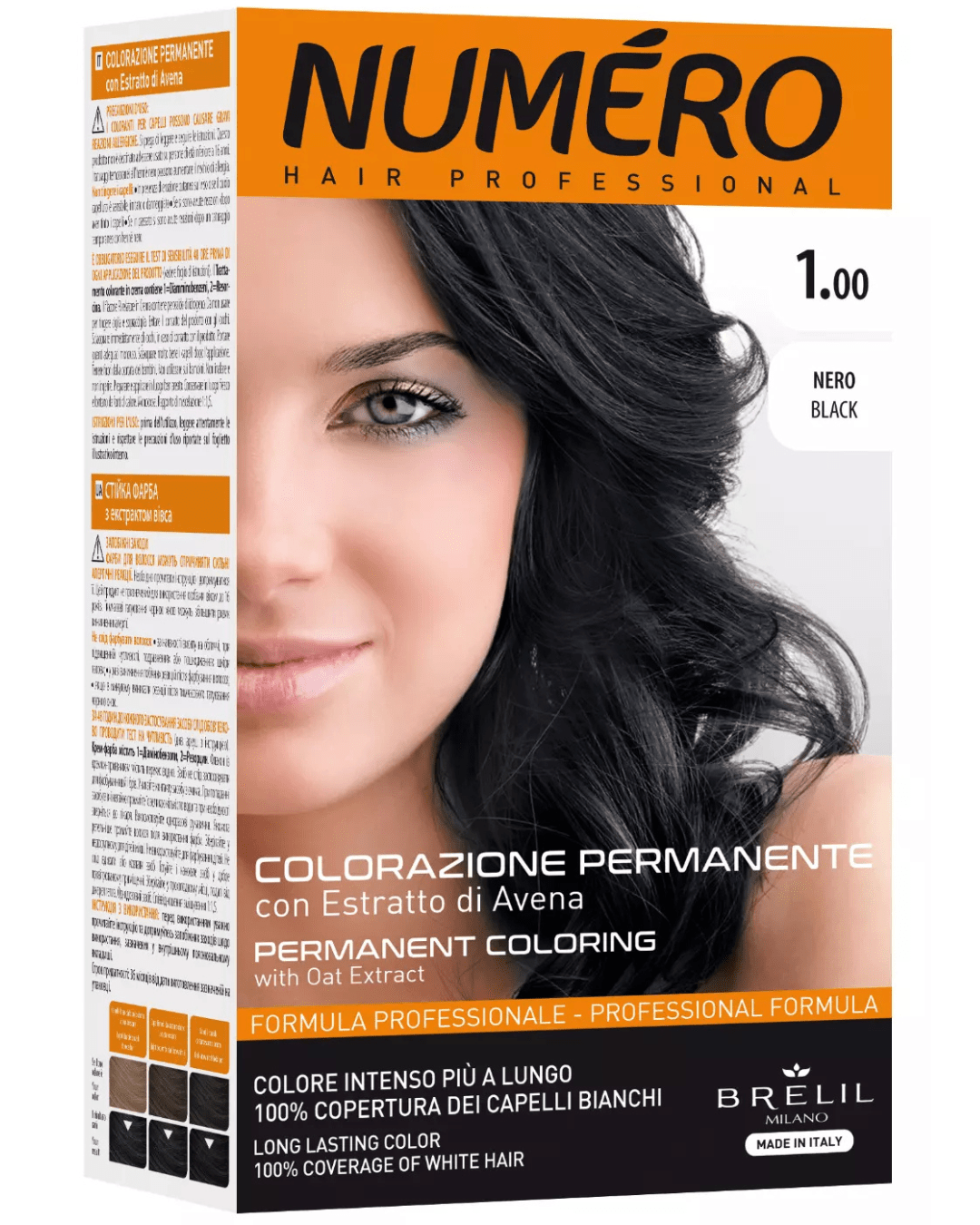 Brelil Professional – Tinta per Capelli 1.00 Nero Black 140 ml - Arte Del Makeup