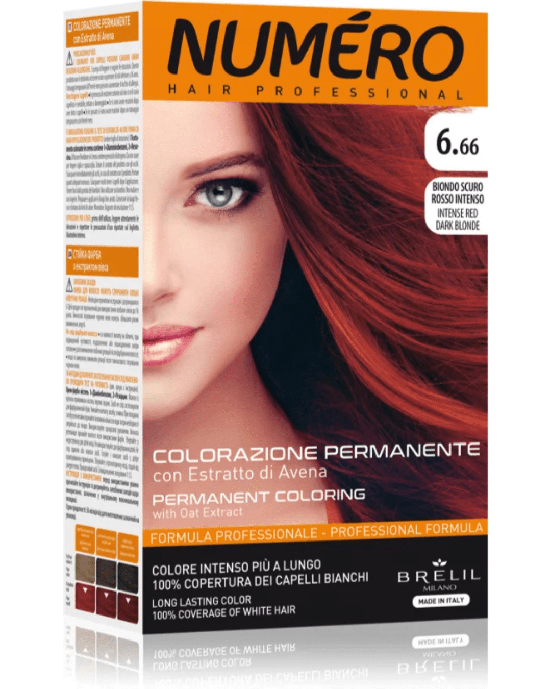 Brelil Professional – Tinta per Capelli 6.66 Intense Red Dark Blonde (140 ml) - Arte Del Makeup