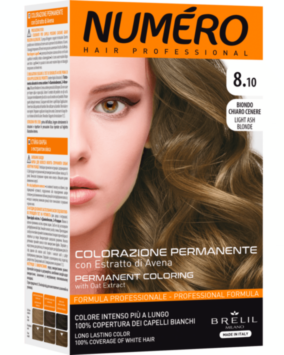 Brelil Professional – Tinta per Capelli 8.10 Light Ash Blonde 140 ml - Arte Del Makeup