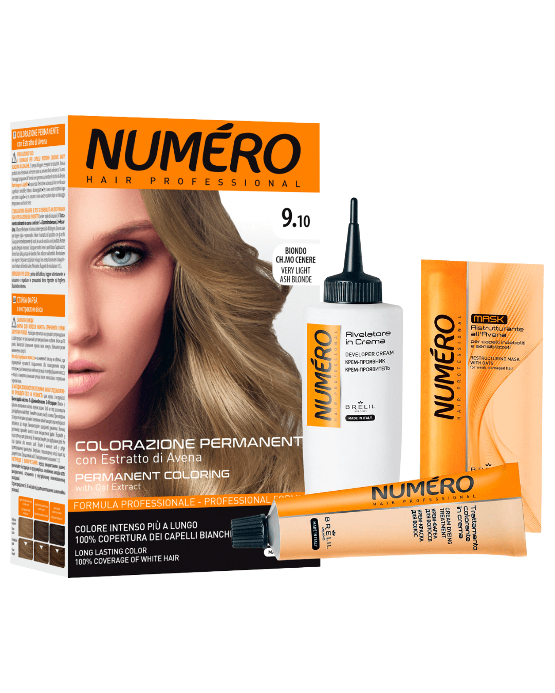 Brelil Professional – Tinta per Capelli 9.10 Very Light Ash Blonde 140 ml - Arte Del Makeup