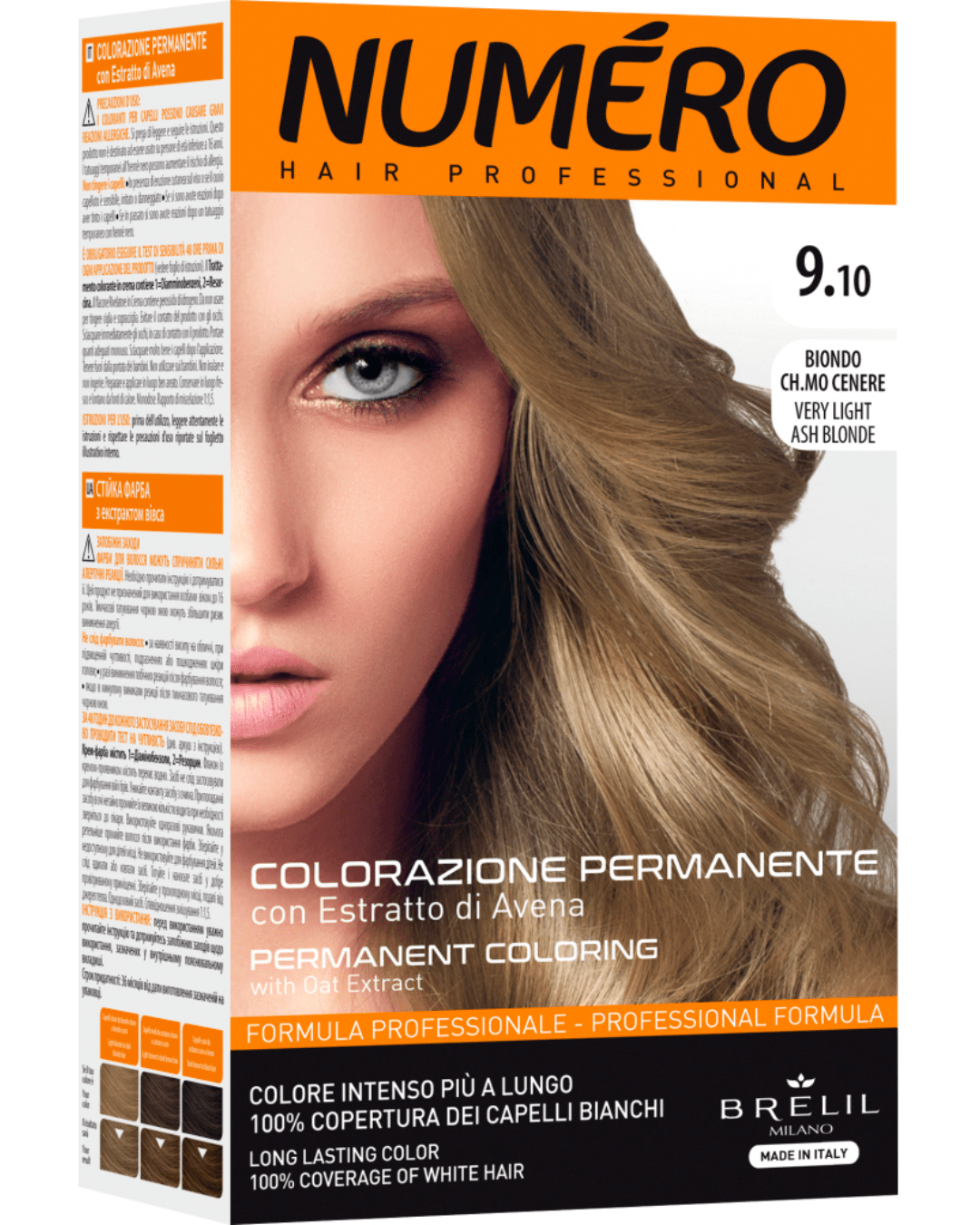 Brelil Professional – Tinta per Capelli 9.10 Very Light Ash Blonde 140 ml - Arte Del Makeup