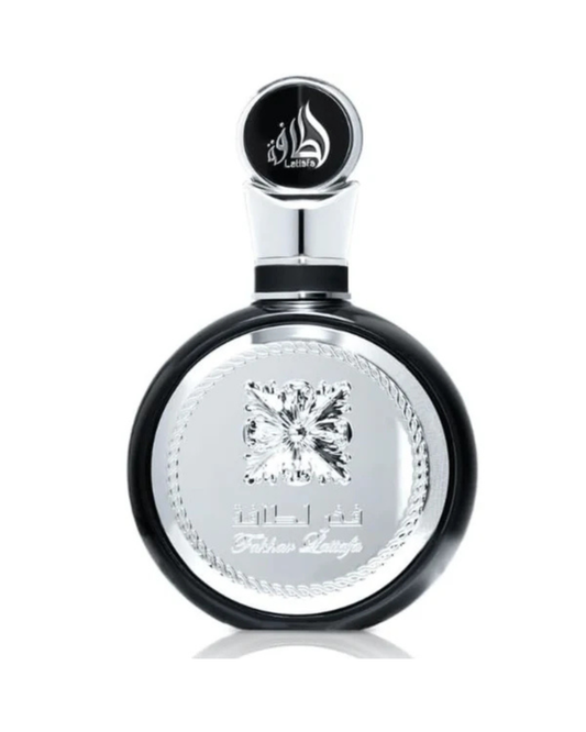 Lattafa Fakhar For Man - 100 ml. - Arte Del Makeup bottiglia nera e argento